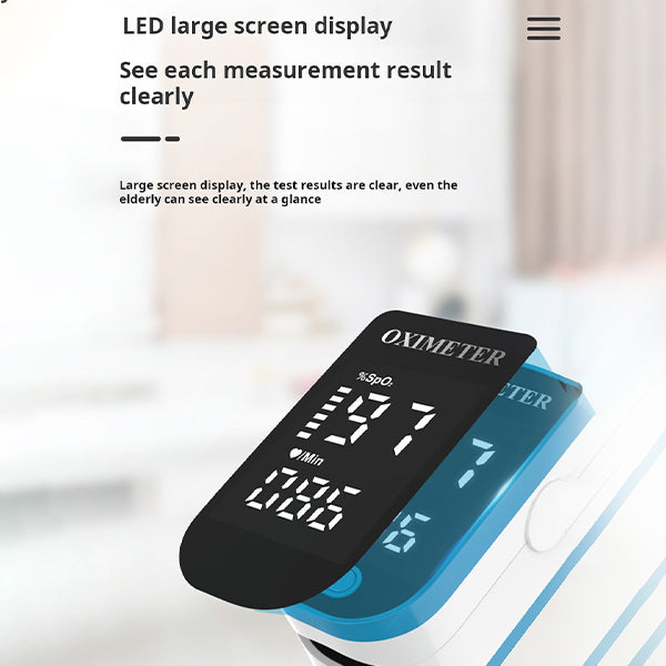 Fingertip Pulse Oximeter Blood Oxygen Saturation Monitor