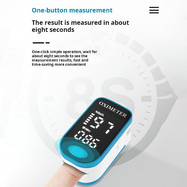 Fingertip Pulse Oximeter Blood Oxygen Saturation Monitor