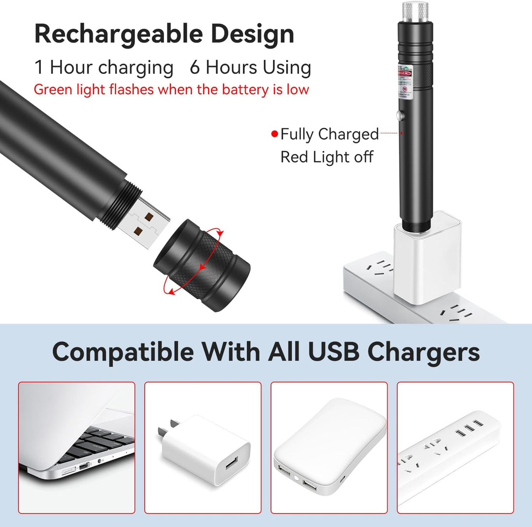 Rechargeable Laser Pointer Torch