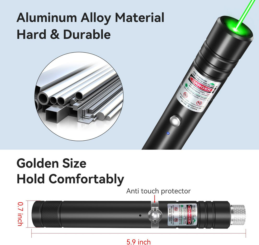 Rechargeable Laser Pointer Torch