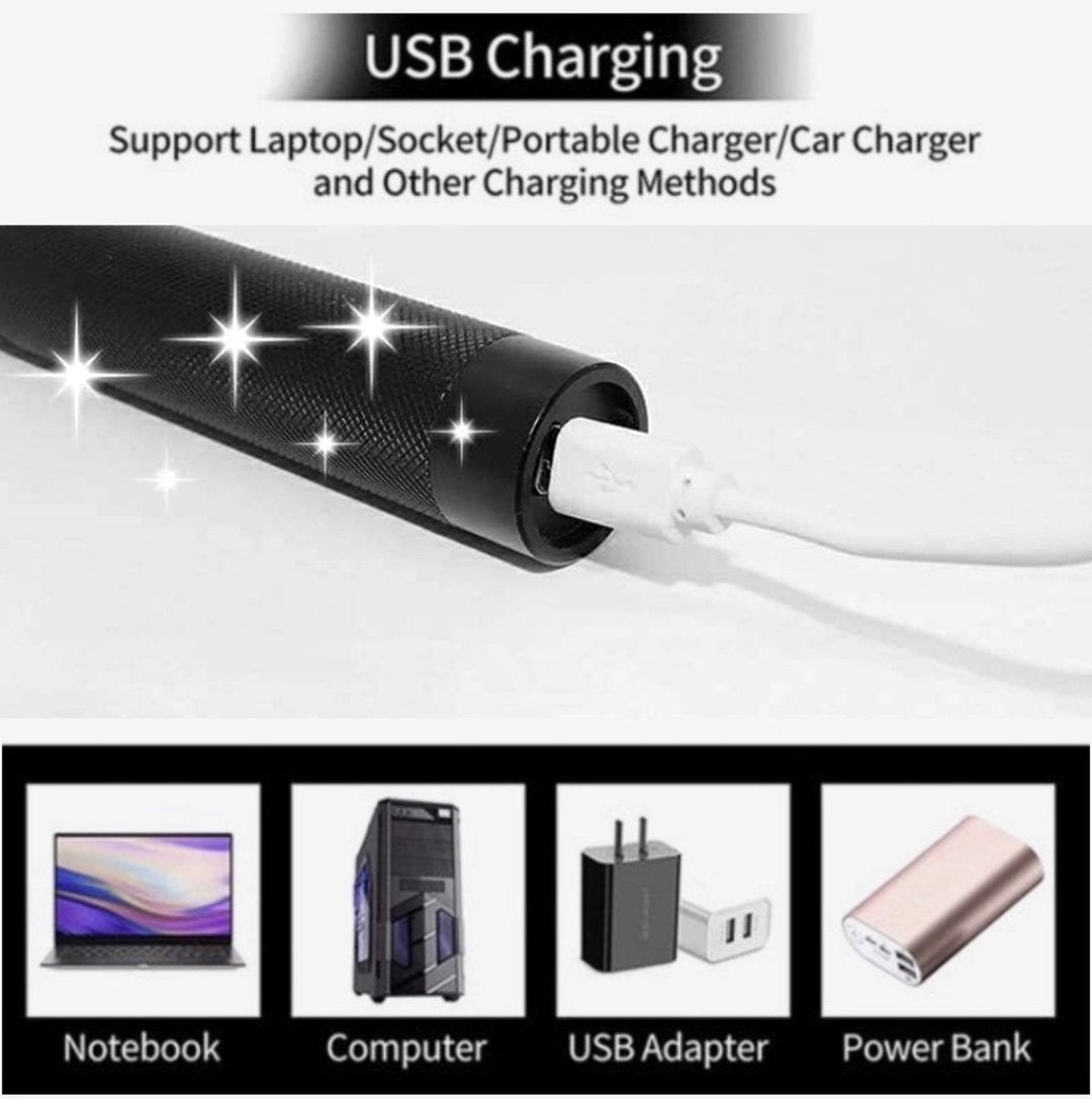 Rechargeable Laser Pointer Metal Pen USB