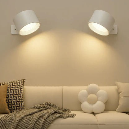 Rechargeable LED Wall Light 360 Degree Rotating Fixture