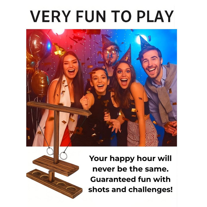 Circular Ring Toss Game Set Outdoor Lawn Game