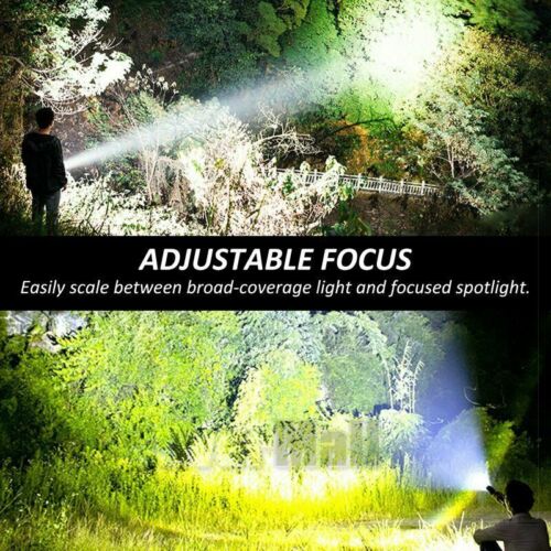 LED Flashlight USB Rechargeable 99000 Lumens XHP90