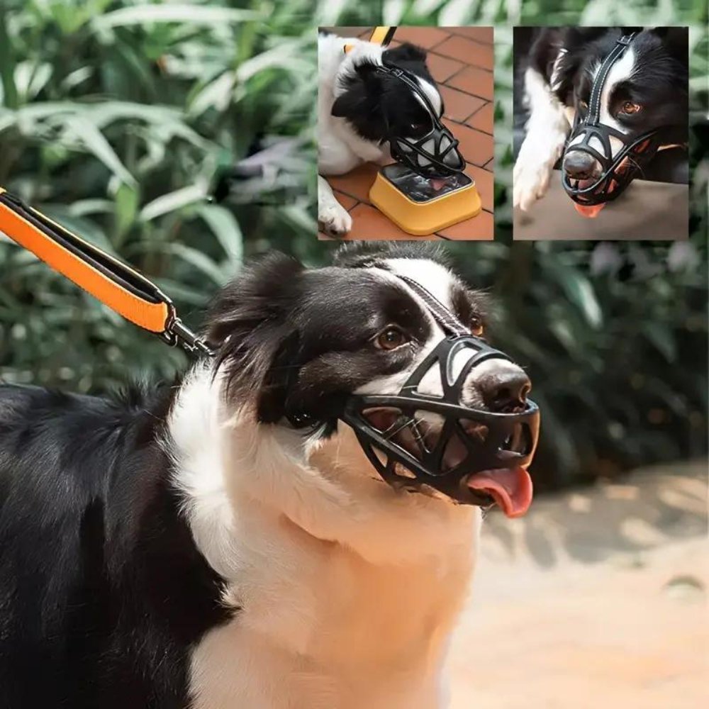Adjustable Nylon Dog Muzzle Safety Device Canine Muzzle
