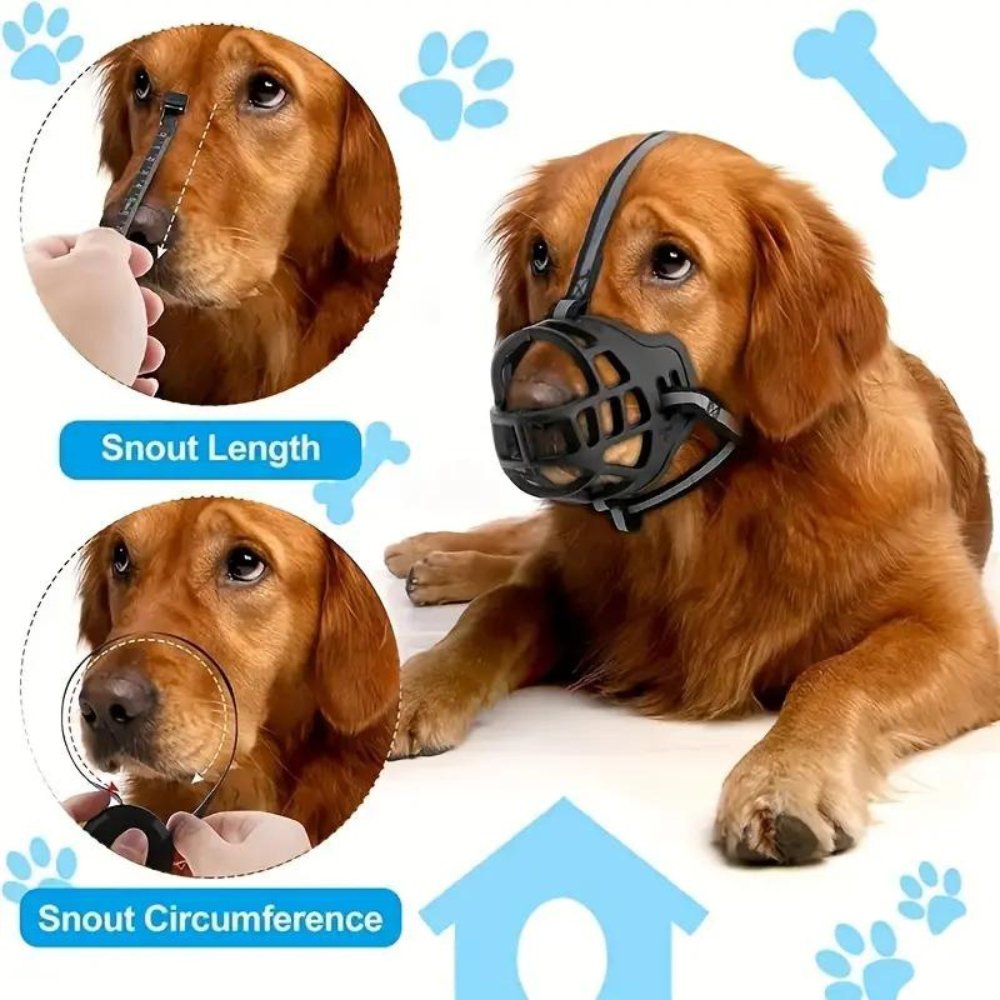 Dog Muzzle Adjustable Canine Muzzle SecureFit