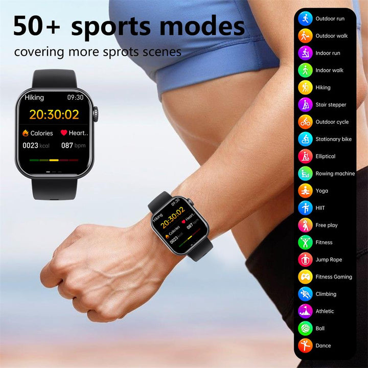 Smartwatch Blood Sugar Blood Pressure Heart Rate Monitor Fitness Tracker