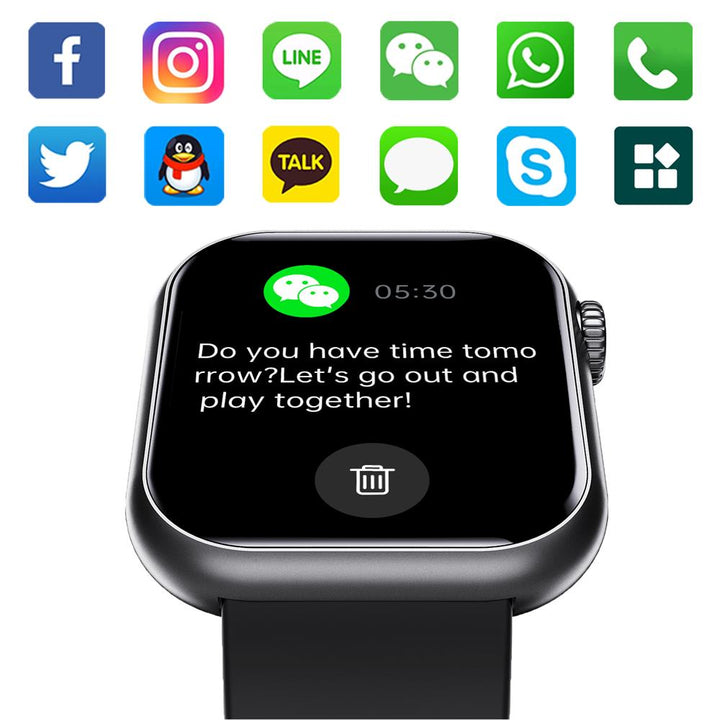 Smartwatch Blood Sugar Blood Pressure Heart Rate Sleep Monitoring
