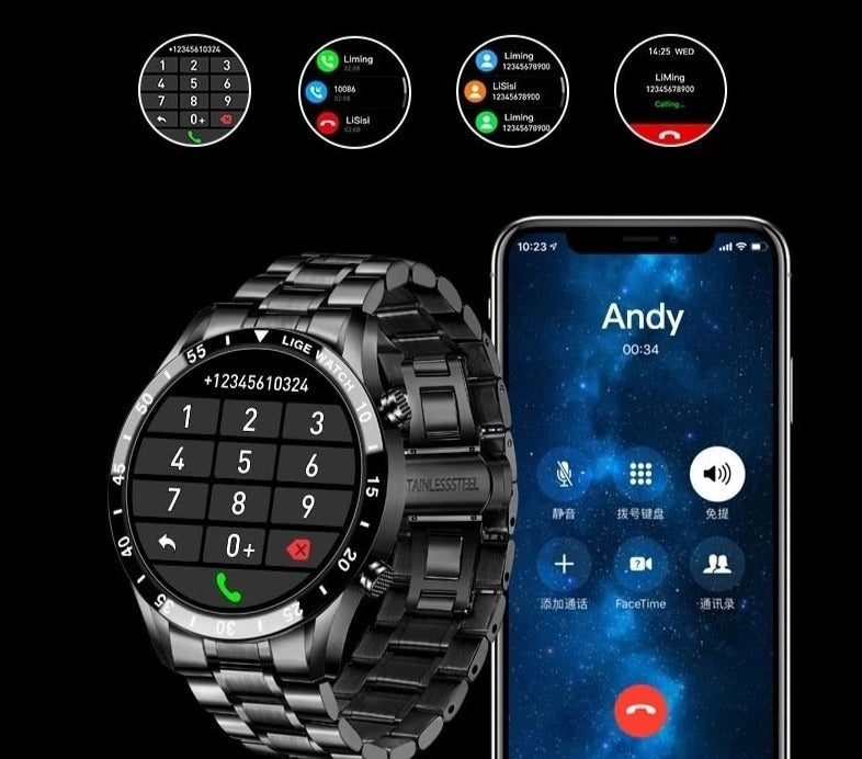 Circular Multi-functional Smartwatch with Features