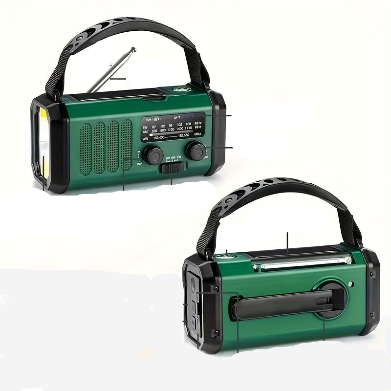 Solar Emergency Radio Power Bank LED Lamp