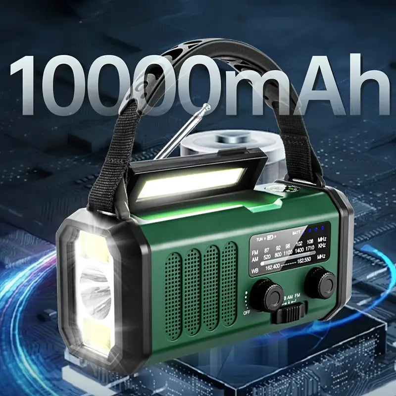 Solar Emergency Radio Power Bank LED Lamp