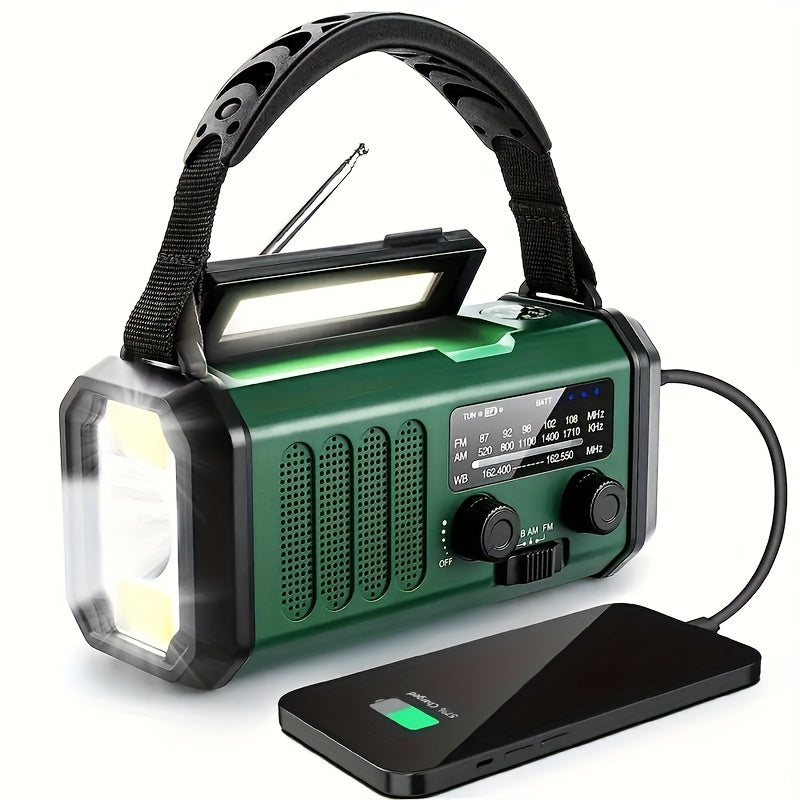 Solar Emergency Radio Power Bank LED Lamp