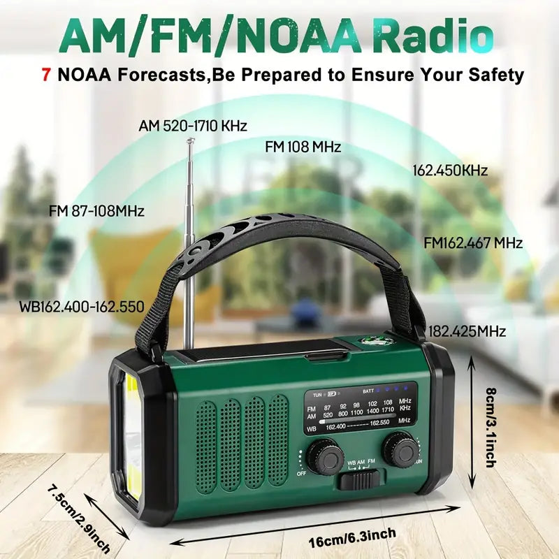 Solar Emergency Radio Flashlight