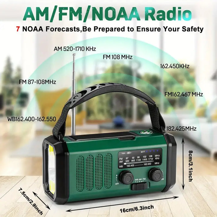 Solar Emergency Radio Flashlight