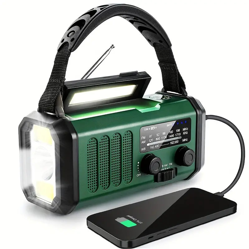 Solar Emergency Radio Flashlight