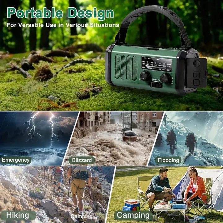 Solar Emergency Radio Flashlight