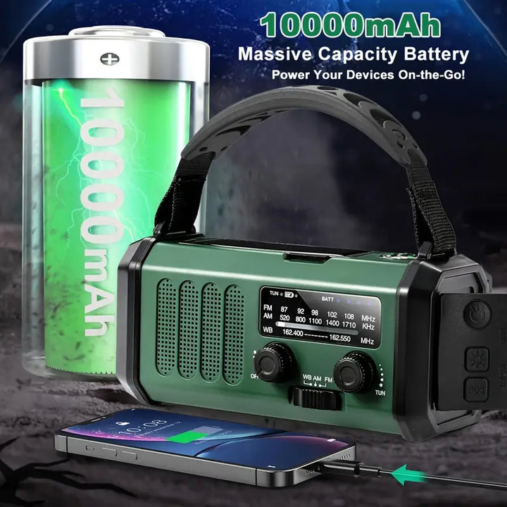 Solar Emergency Radio Flashlight