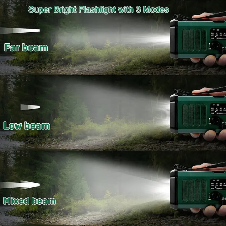 Solar Emergency Radio Flashlight