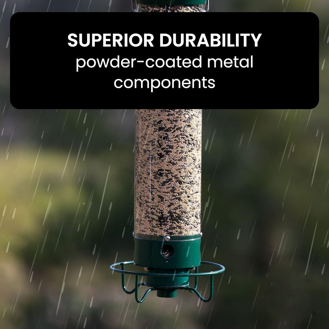 Squirrel Proof Bird Feeder Hanging Outdoor Feeder