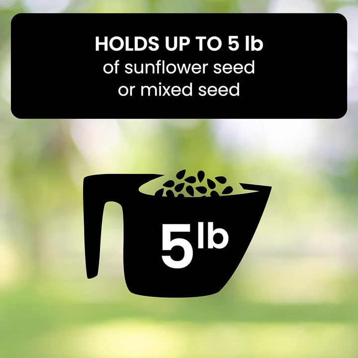 Squirrel Proof Bird Feeder Hanging Outdoor Feeder