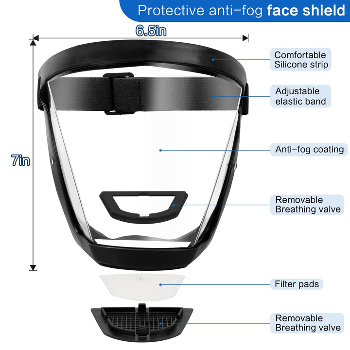 Anti-fog Face Shield Protective Shield Clear Safety Shield
