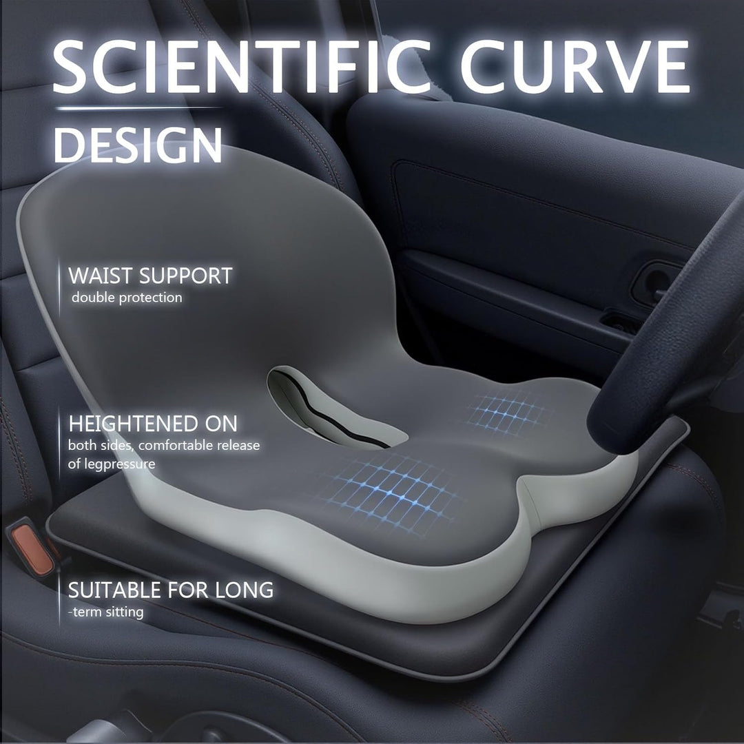 Truck Seat Cushion Memory Foam Lumbar Support Pillow