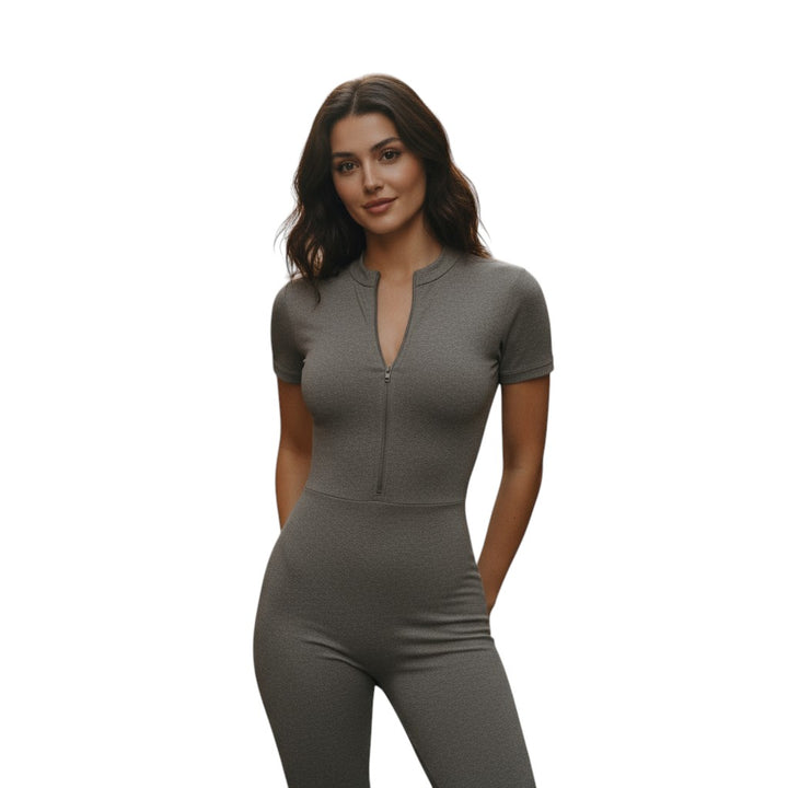 Women’s Short Sleeve Sports Jumpsuit One Piece