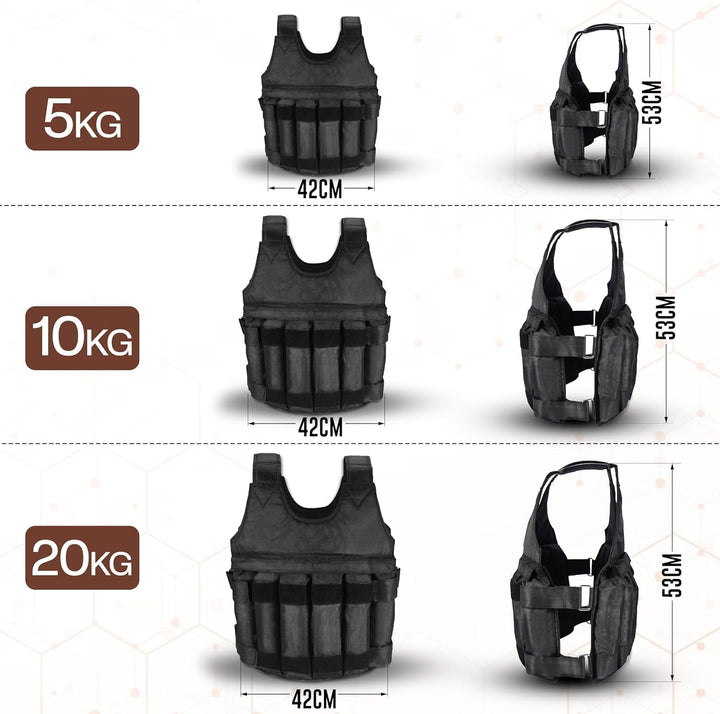 Weighted Training Vest 5Kg 10Kg 20Kg
