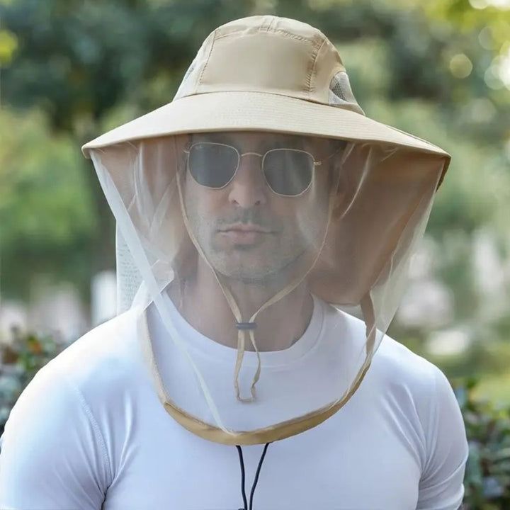 Wide Brim Sun Protection Mosquito Hat