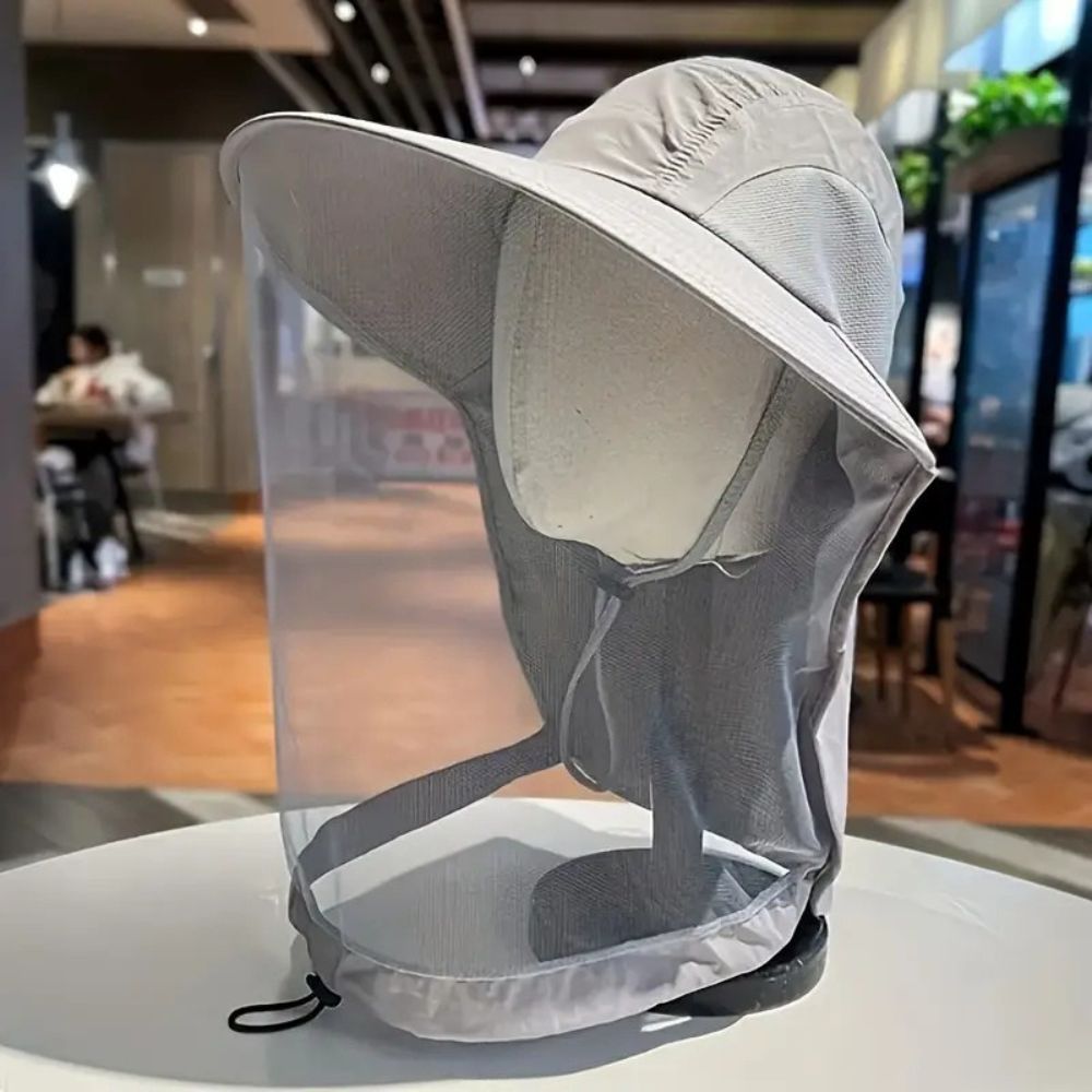 Wide Brim Sun Protection Mosquito Hat