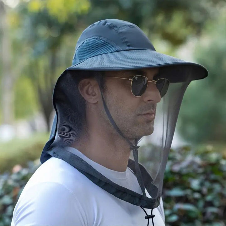 Wide Brim Sun Protection Mosquito Hat
