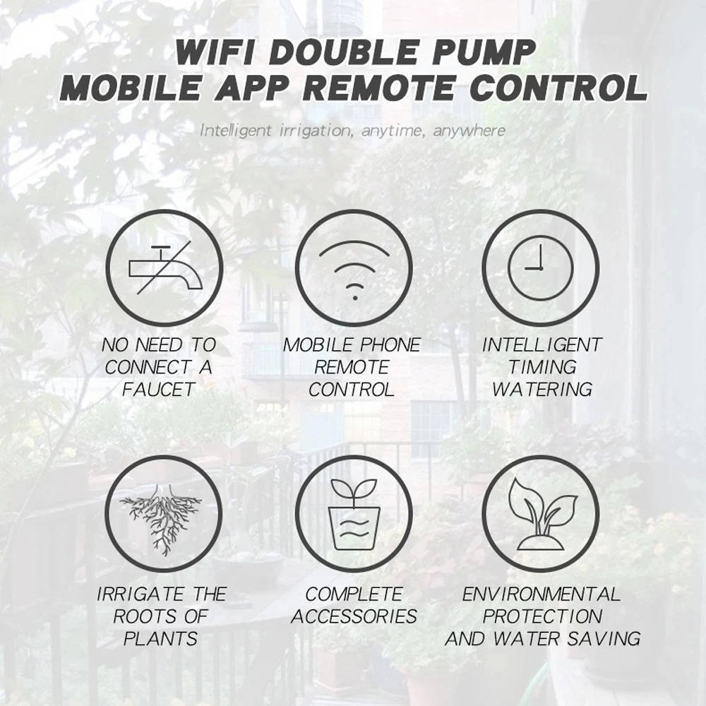 WiFi Automatic Plant Watering System for 20 Pots