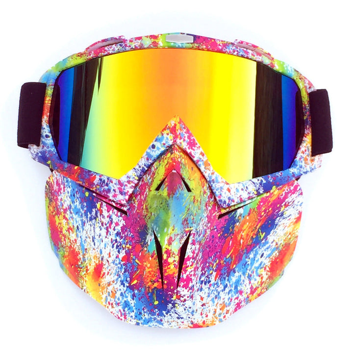 Ski Goggles with Storage Box Windproof Anti-Fog