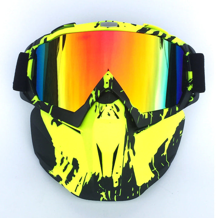 Ski Goggles with Storage Box Windproof Anti-Fog