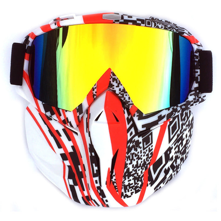 Ski Goggles with Storage Box Windproof Anti-Fog