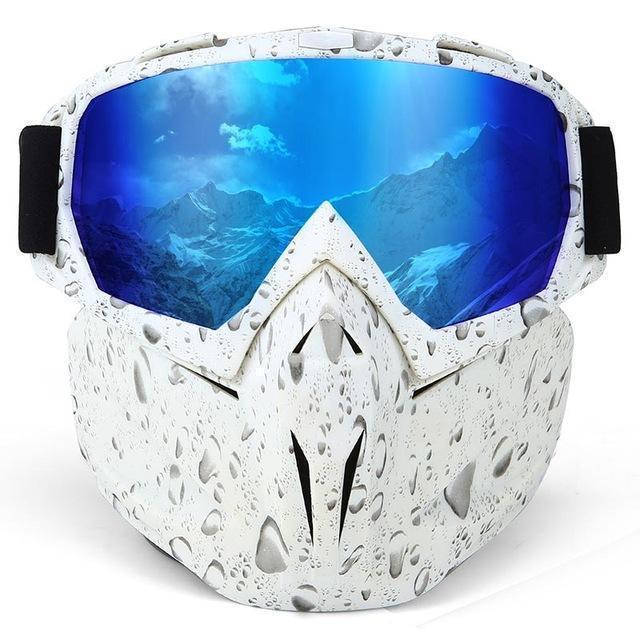 Ski Goggles with Storage Box Windproof Anti-Fog