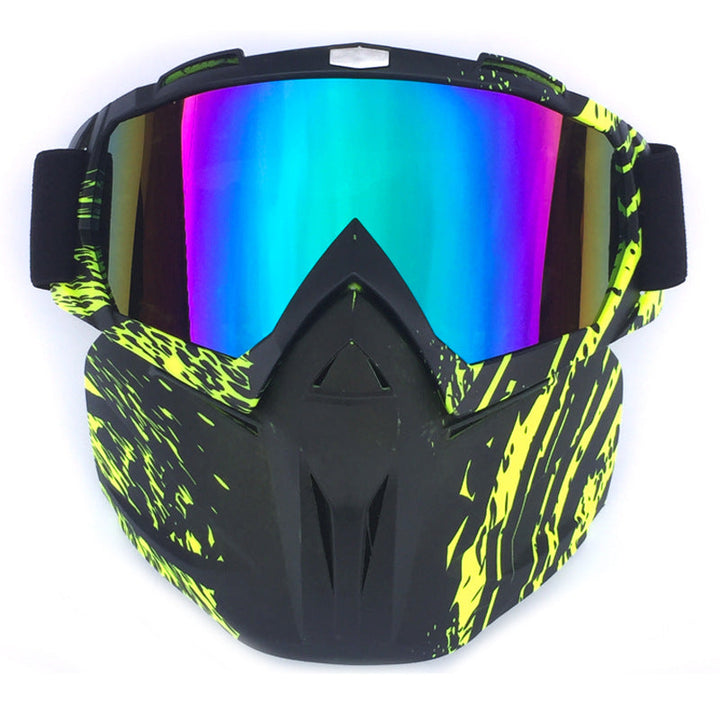 Ski Goggles with Storage Box Windproof Anti-Fog
