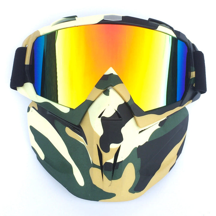 Ski Goggles with Storage Box Windproof Anti-Fog