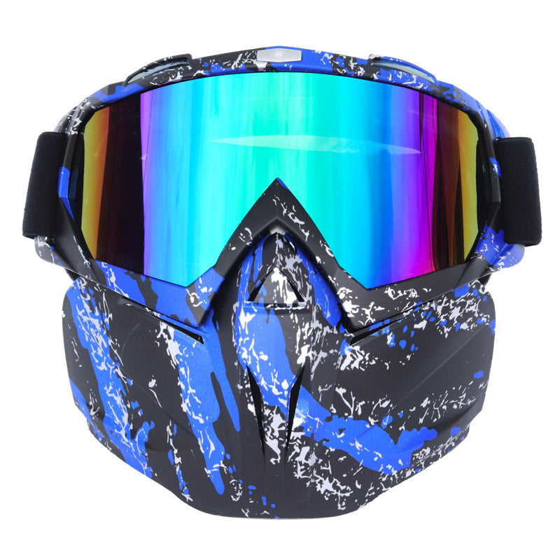 Ski Goggles with Storage Box Windproof Anti-Fog