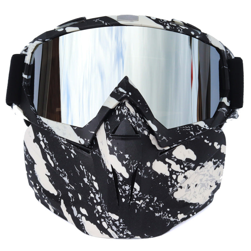 Ski Goggles with Storage Box Windproof Anti-Fog