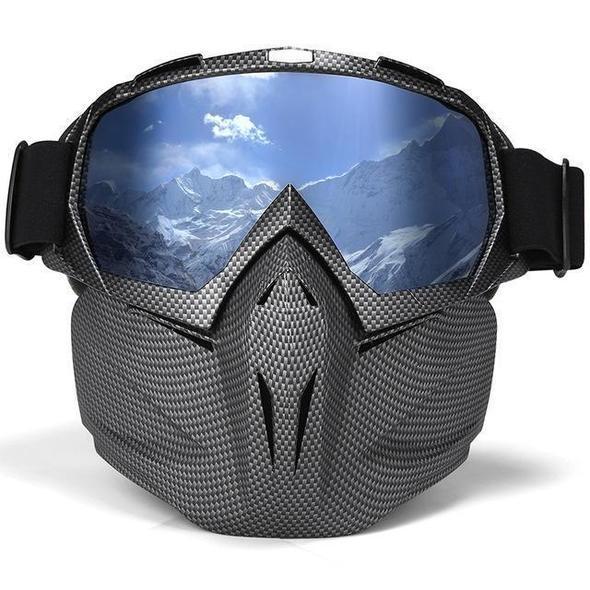 Ski Goggles with Storage Box Windproof Anti-Fog