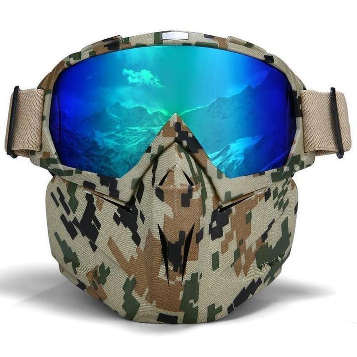 Ski Goggles with Storage Box Windproof Anti-Fog