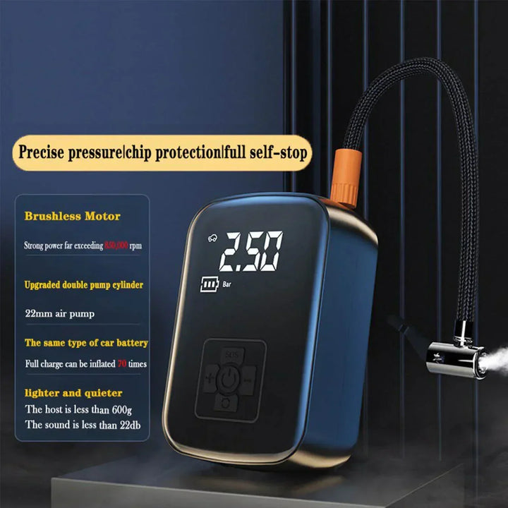Wireless Car Air Compressor Digital Display Pump