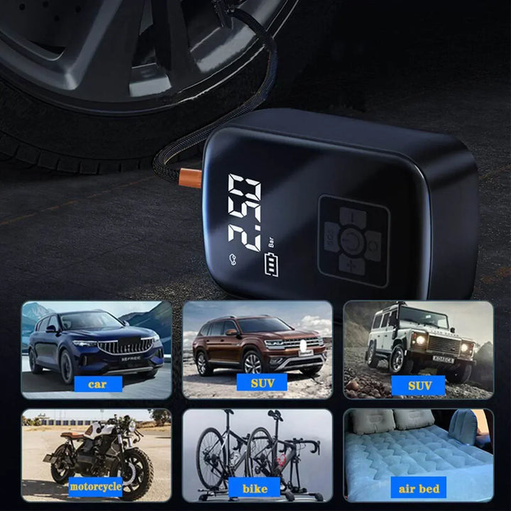Wireless Car Air Compressor Digital Display Pump