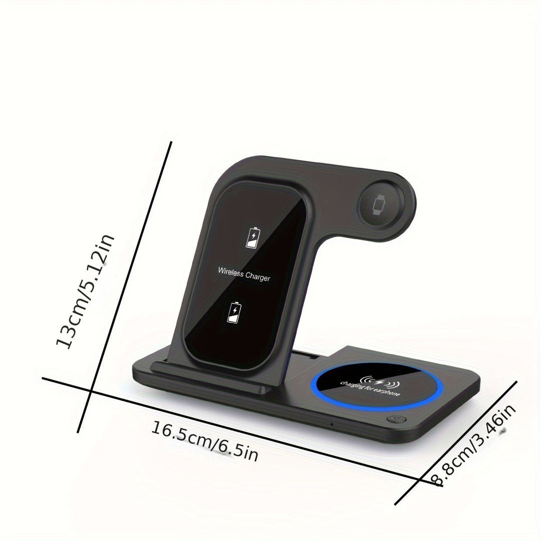 3 in 1 Wireless Charger Station for iPhone AirPods Apple Watch