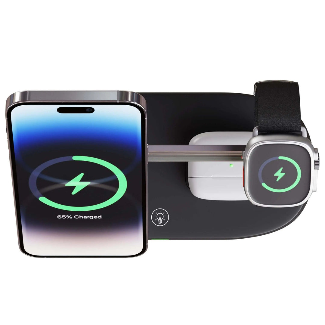 Wireless Charging Station Fast Charge Pad Multiple Devices